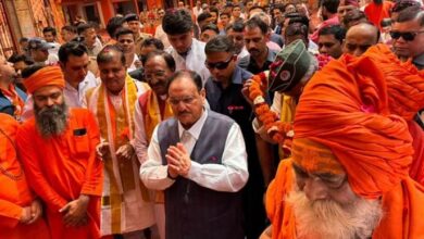 Photo of हरिद्वार में नड्डा का रोड शो, संतों का लिया आशीर्वाद