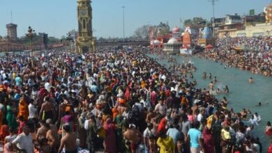 Photo of हरिद्वार में 45 लाख श्रद्धालुओं ने लगाई आस्था की डुबकी