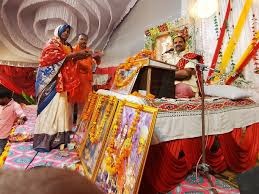 Photo of  भागवत कथा के तीसरे दिन भगवान के वाराह अवतार का वर्णन