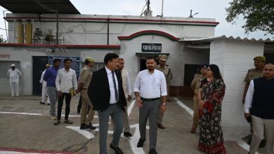 Photo of जिला कारागार अयोध्या का जिला न्यायाधीश,जिलाधिकारी एवं वरिष्ठ पुलिस अधीक्षक महोदय ने किया संयुक्त निरीक्षण, सुरक्षा एवं बंदियों की सुविधाओं का लिया जायजा