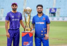 Photo of भुवनेश्वर कुमार की घातक गेंदबाजी से UPT20 2026 के फाइनल में पहुंची लखनऊ फाल्कन्स